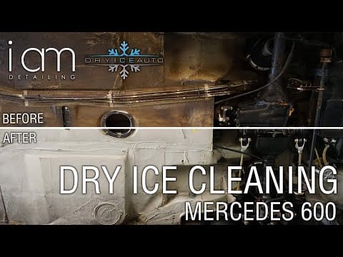 Dry Ice Cleaning MERCEDES BENZ 600 the ultimate limo done for MB Classic Center