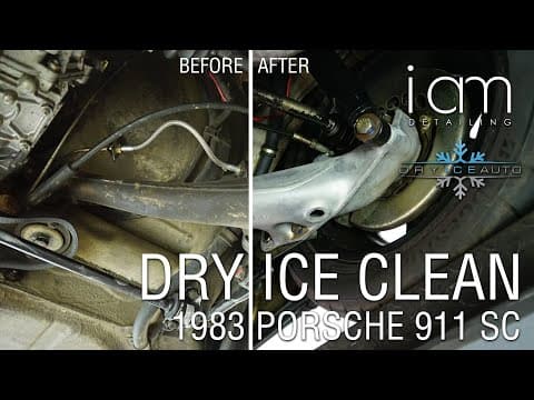 DRY ICE CLEANING 38years old Porsche 911 SC PLATINUM PACKAGE with Cosmoline Wax