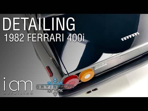 Detailing – 1982 Ferrari 400i Paint Correction, Ceramic Coating and Interior cleaning