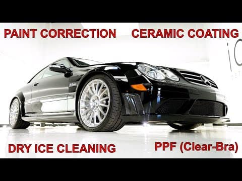 The Best AMG Car for DRY ICE CLEANING & PAINT CORRECTION Mercedes Benz CLK 63 AMG Black Series