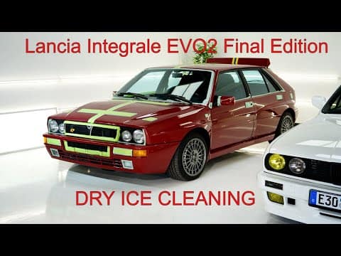 DRY ICE CLEANING & CERAMIC COATING part 1 Lancia Integrale EVO 2