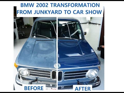 7 Steps How We Transform BMW 2002 FROM JUNKYARD to CAR SHOW