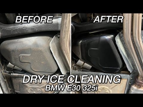 BMW E30 Dry Ice Cleaning Therapy – 325i Convertible PREP for BaT