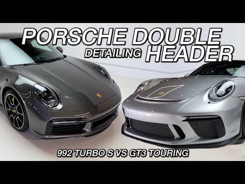 Porsche 992 Turbo S VS GT3 Touring – Detailing, Ceramic Coating, & PPF