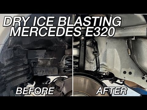 Dry Ice Cleaning W210 Mercedes Benz E320 Wagon AMG