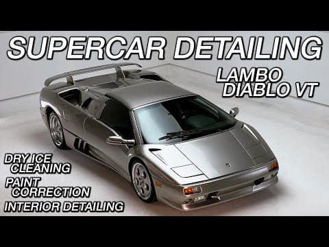 Dry Ice Cleaning & Detailing a Lamborghini Diablo VT Roadster