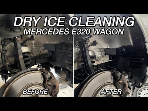 Dry Ice Cleaning W210 Mercedes E320 Wagon, Future E55 AMG Conversion