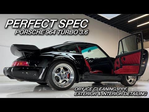 PERFECT Spec? Dry Ice Cleaning & Detailing Porsche 964 Turbo 3.6