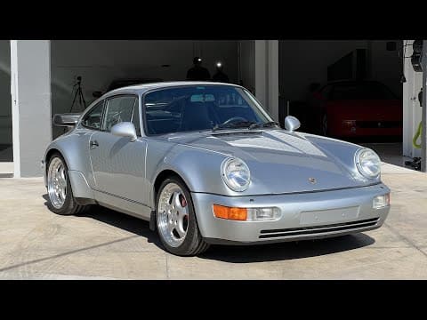 Dry Ice Cleaning and Detailing Porsche 964 Turbo 3.6  | Sold on BaT
