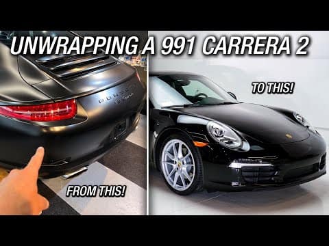 WRAP REMOVAL on a 991 Porsche Carrera 2 to Detail & SURPRISE It’s New Owner!