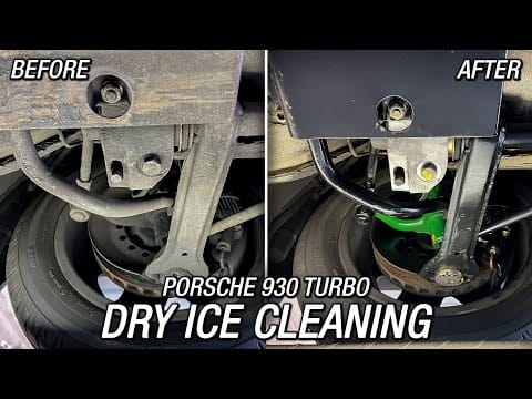 SATISFYING Porsche 930 Turbo Dry Ice Cleaning