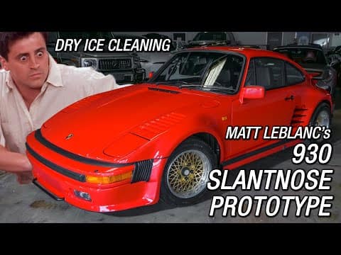 Dry Ice Cleaning Matt LeBlanc’s Porsche 930 Turbo Slantnose