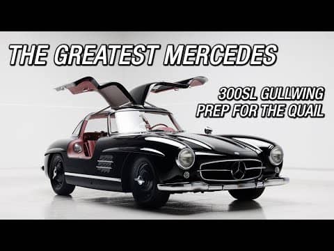 Mercedes 300SL Gullwing Prep for The Quail 2022 & Monterey Car Week
