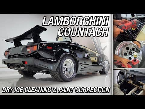Lamborghini Countach 25th Anniversary Edition Black Paint Correction