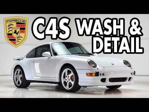 WHITE Porsche 993 C4S – Car Wash, Detailing, and PPF install