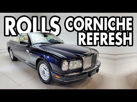 Rolls Royce Corniche DRY ICE CLEANING & DEEP INTERIOR CLEANING
