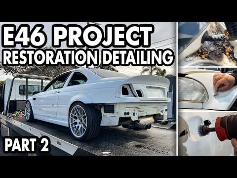 BMW E46 M3 RESTORATION! // Wet Sanding & Paint Correction // Part 2
