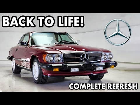 Bringing a R107 Mercedes 560SL back to LIFE! Deep DETAILING & Dry Ice Cleaning
