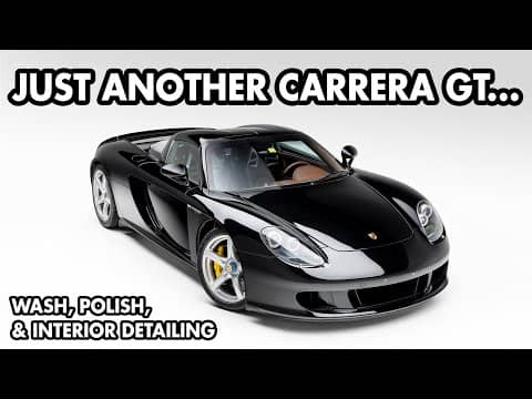 Legendary Porsche Carrera GT Detailing – Dry Ice Cleaning, Wash, & Polish