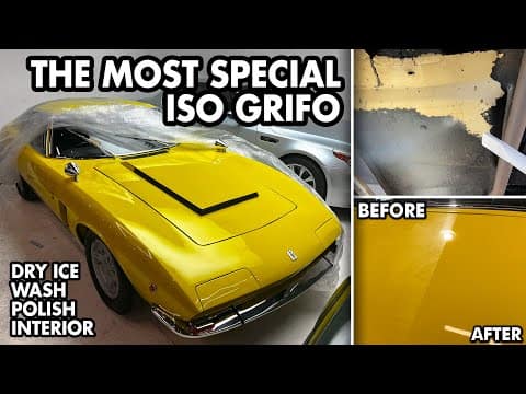 50years under cover! Super RARE Iso Grifo DETAILING – Dry Ice Cleaning & Polish