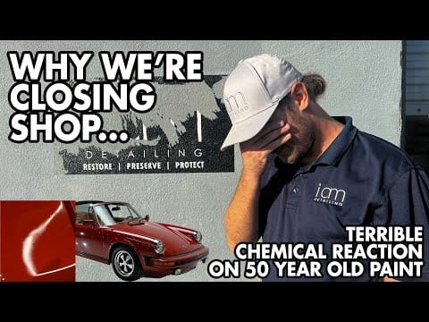 WHY WE’RE CLOSING BOTH SHOPS // Sanding 50 Year Old Porsche