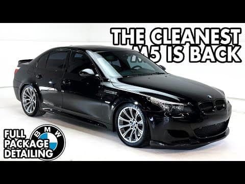 The Cleanest BMW M5 Gets A Refresh –  Dry Ice, Polish, and Ceramic Coating